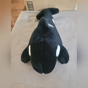 SeaWorld Charming Black and White Stuffed Orca Toy